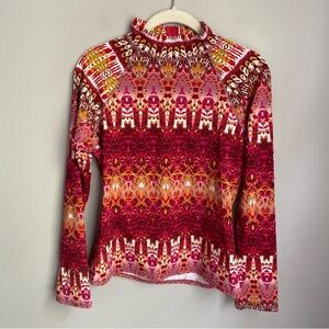 Garnet Hill Pink Geo Print Rash Guard
Size Medium